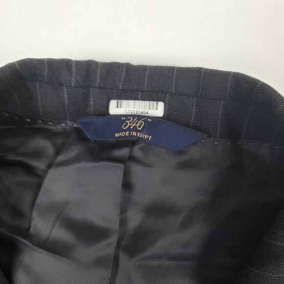 Brooks Brothers 346 Blazer Mens 42S Gray Pinstripe Wool Stretch Notch Lapel - Picture 9 of 15